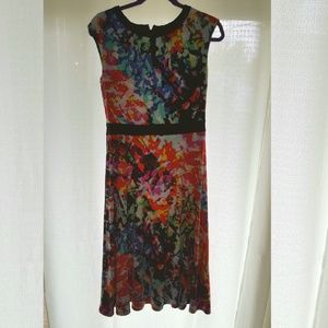 Printed midi dress